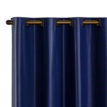 Imagem de Cortina Blackout PVC 2,80 m x 2,30 m Azul Marinho - EDDI CASA