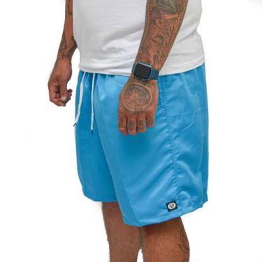 Imagem de Bermuda Short Moda Praia Plus Size Masculino Tactel G1 G2 G3 - MP Moda