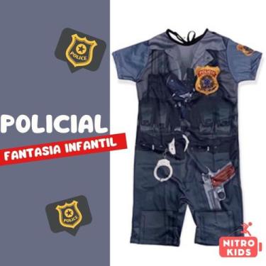 Imagem de Fantasia Curta sem Enchimento de Policial - Podumaju, G