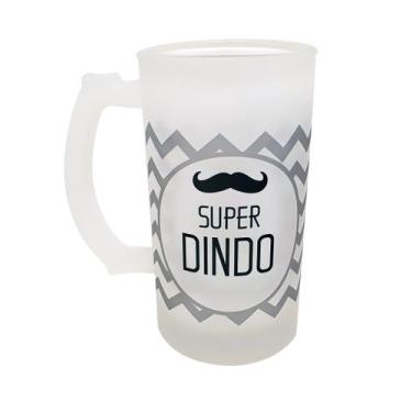 Imagem de Caneca Vidro Lembrancinha Super Dindo Padrinho Batizado - GMH Prod. Se