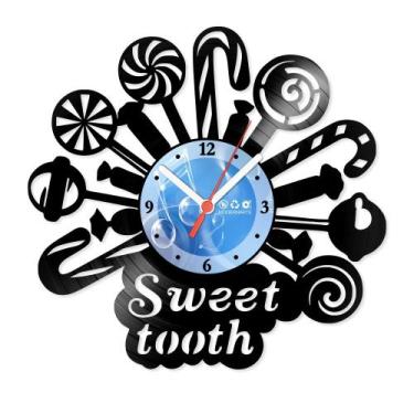Imagem de Relógio De Parede Disco Vinil Diversos - Doces Sweet Tooth - VDI-053 -