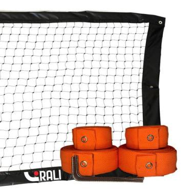 Imagem de Kit - Rede Beach Tennis Oficial Duplas com Marcação de Qudra - Rali, L