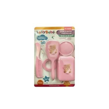 Imagem de Conjunto Premium Infantil Pente Escova de cabelo saboneteira e Chocalh