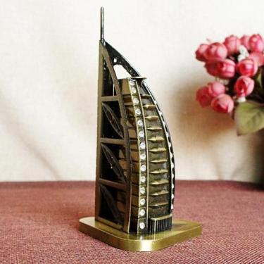 Imagem de Miniatura Metal Burj Al Arab Dubai Hotel 7 Estrelas 15cm - Lar Present