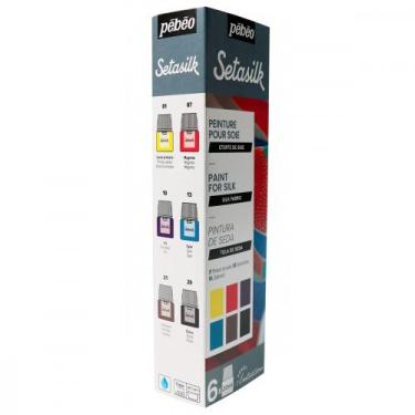 Imagem de Tinta Initia Setasilk Pebeo 6 Unidades - Pébéo