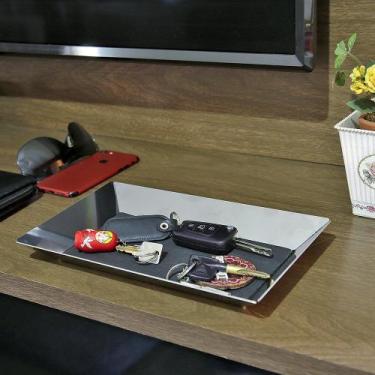 Imagem de Bandeja Porta Chaves de Mesa Inox - Maxx Diamond