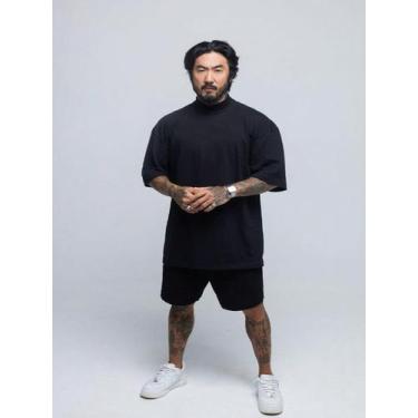 Imagem de Conjunto Oversized Preto Gola Alta Basico - Thpe, Preto, P