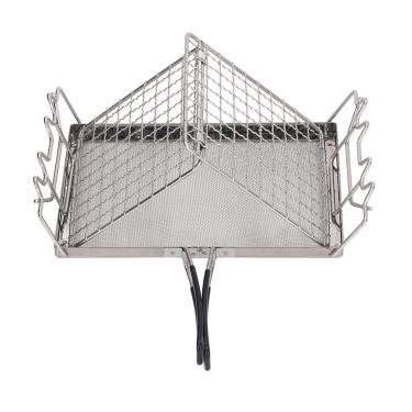 Imagem de Torradeira de Acampamento, Torradeira Portátil Com Saco de Armazenamento Grelha de Acampamento de Aço Inoxidável para Piquenique