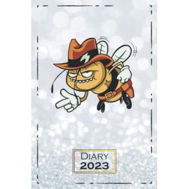Imagem de Diary 2023: A5 (6x9) | One Week on a Double Page | From Monday to Sunday | Weekly Planner | Bee Animals Motif | qb2