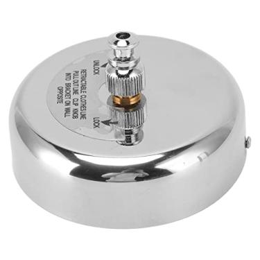 Imagem de Varal Retrátil, Varal, Varal Retrátil Linha de Lavagem Portátil Corda de Aço Inoxidável para Pendurar Varandas de Banheiro de Secagem (fio de aço de 2,8 metros)