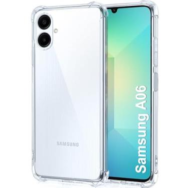 Imagem de Capa Protetora Para Samsung Galaxy A06 Capinha Case Transparente Air Anti Impacto Prote��o De Silicone Flex�vel - Danet