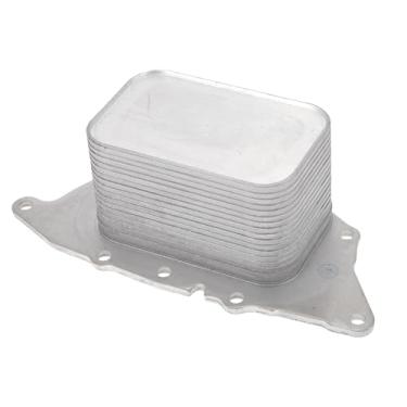 Imagem de Partuto Resfriador de óleo do motor Nº 11428585236 Refrigerador de óleo de transmissão do motor para BMW X1 2016-2019 para Mini Cooper 2014-2019 Liga de alumínio prateado