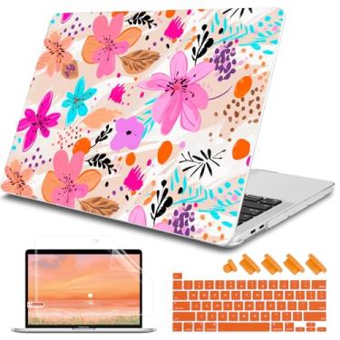 Imagem de Tuiklol Capa para MacBook Pro 2022 13 polegadas M2 Clip, versão 2021 2020 M1 A2338 A2289 A2251, capa rígida para MacBook Pro 13,3 polegadas com Touch Bar serve para Touch ID e tela retina, abstrata