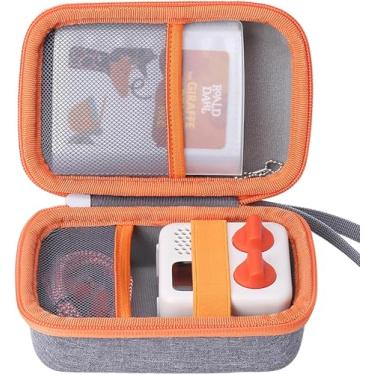 Imagem de co2CREA Capa rígida compatível com Yoto Mini 2024 Edition Leitor de música de áudio infantil, alto-falante reproduz audiolivro, cartões de rádio e capa para cartões, comporta até Yoto 36 cartões, capa