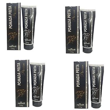 Imagem de Gel Massageador POMADA PRETA PREMIUM Apinil Bisnasga 150g Kit 4 Unidades