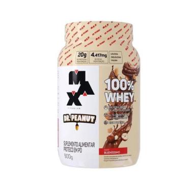Imagem de 100% Whey Max Titanium x Dr. Peanut (900g) - Sabor: Bueníssimo