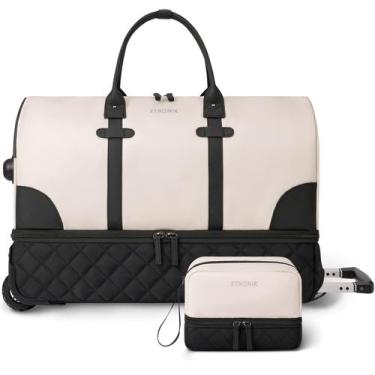 Imagem de Mochila ETRONIK Rolling with Wheels 58 cm com compartimento para sapat