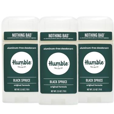 Imagem de HUMBLE SIMPLE AND TRUE. Desodorante Natural Abeto Preto 75 ml, Pacote com 3