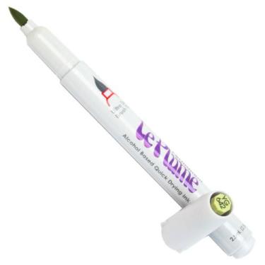 Imagem de Marcador Artístico Permanente Marvy Uchida Le Plume Ponta Pincel - YG6