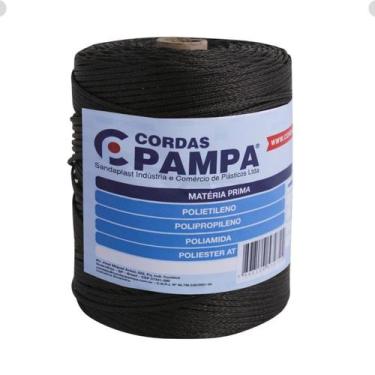 Imagem de Corda Varal Nylon 2,5mm Rolo Preto 400m Pampa