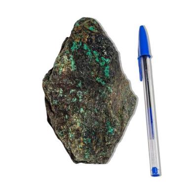 Imagem de 01 Malaquita Pedra Bruto Natural 700 a 800g 12 a 16cm Tipo B - Cristai