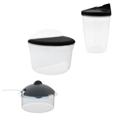 Imagem de Kit Organizador para Cozinha: Farinheira, Açucareiro e Saleiro - Utili
