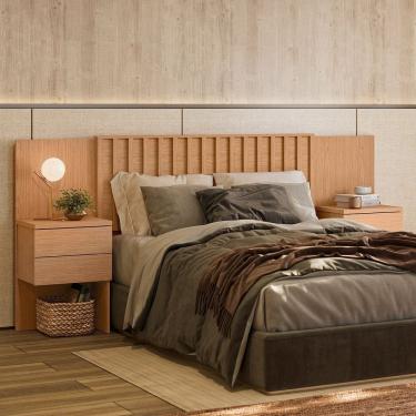 Imagem de Cabeceira Extensiva para Cama Casal Freijó