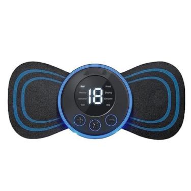 Imagem de Massageador EMS Elétrico Portátil Recarregável sem Fio USB para Dor Muscular, Pescoço, Pernas, Coluna, Lombar, Cervical, Pulso, Estimulador EMS, Fisioterapia, TENS, Alívio de Dor, Tensão, Crossfit e Relaxamento - Corporal Premium Tec Quality