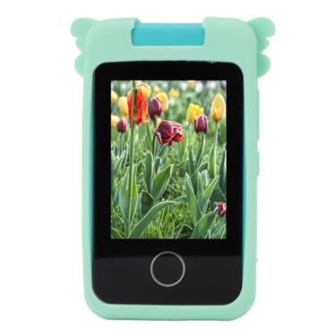 Imagem de Câmera Digital de Desenho Animado 48MP 1080p HD 2,8 Polegadas IPS Touch Screen Câmera Compacta Fofa Com Jogos de Lente Rotatável para Presentes de Aniversário