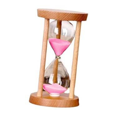 Imagem de WeiLaiKeQi Timer de ampulheta de areia Timer de cronômetro de ortons Multiplural Decor Decor Decor Tabel Office Festival Ornamento de sala de aula, Rosa