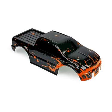 Imagem de SummitLink Custom Body Muddy Orange Over Black Style Compatible for T / E Maxx Shell Cover E-Maxx 1/10 Scale RC Car or Truck (Truck not Included) EM-BR-01