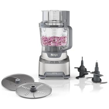 Imagem de Processador de Alimentos 2,8L com 4 Funções 2 Lâminas e 2 Discos, 1200W, 110v, NINJA NF701, Cinza