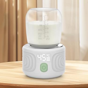 Imagem de Aquecedor de mamadeira Maypott portátil de 3 minutos para viagem, com 4 temperaturas selecionáveis e proteção contra queimaduras, à prova de vazamento e seguro, recarregável para leite materno
