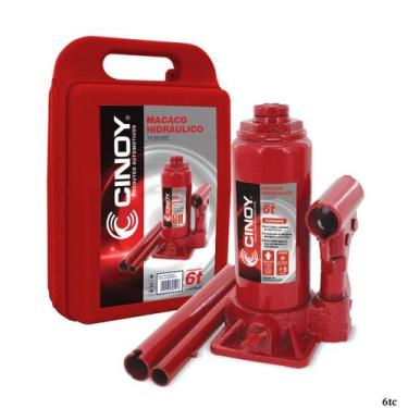 Imagem de Macaco hidraulico garrafa 6 toneladas maleta universal cinoy
