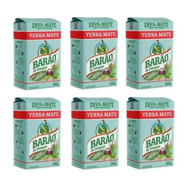 Imagem de 6 Yerba Mate Export Argentina y Uruguaia 500g - Rei Verde