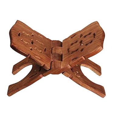 Imagem de CREATIVE ZONE Rehal/Book Stand Case de madeira Rehal Sagrado Bíblia do Alcorão Geeta Escritório Decoração de Casa Móveis 33 centímetros