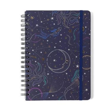Imagem de Caderno Espiral Astral Pautado 17X24 Mare Azul 160 Fls
