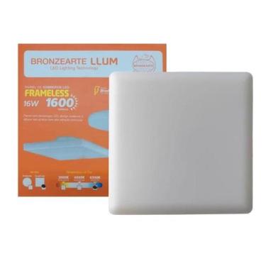 Imagem de PAINEL PLAFON DE SOBREPOR LED QUADRADO FRAMELESS 16W 1600lm Bivolt 400