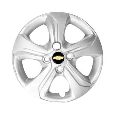 Imagem de Calota Aro 14 Gm Onix/prisma 2020 Prata C/ Emblema Unidade - GFM, Pret