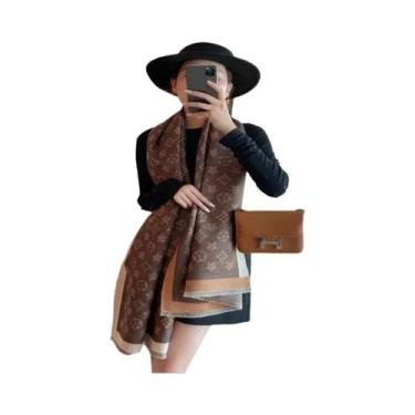Imagem de Cachecol De Caxemira Estilo Boêmio Feminino Para Outono Inverno Quente