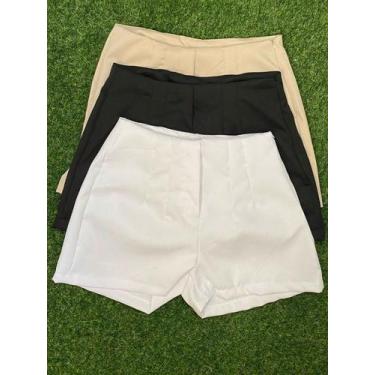 Imagem de A-Lows A&L Kit 03 SHORTS Z Alfaiataria Com Zíper Lateral ((( Cor Preto