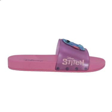 Imagem de Chinelo Slide Infantil Grendene Kids Disney Mania Rosa Perolado Glitter