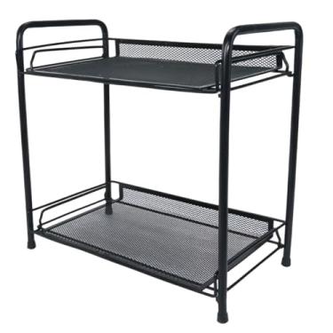 Imagem de Organizador Multiuso 2 Prateleiras Aramado Cosmético Cozinha