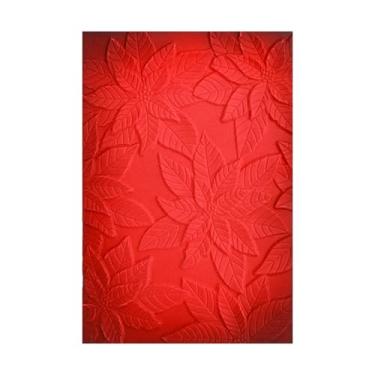 Imagem de BAOFALI Pasta de gravação 3D para fazer cartões, textura de plástico com fundo de flor, modelo de pasta em relevo para scrapbooking, álbum de cartolina, faça você mesmo, decoração de papel,