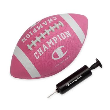 Imagem de Champion Blitz Football (Junior, rosa óptico/branco), futebol para todos os climas, aderência aprimorada, capa de borracha durável e cadarços moldados, para esportes ao ar livre e treinamento, inclui