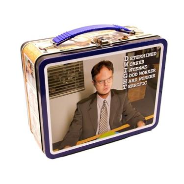 Imagem de AQUARIUS The Office Fun Box - Sturdy Tin Storage Box with Plastic Handle & Embossed Front Cover - Officially Licensed Office TV Series Merchandise & Collectible Gift