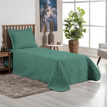 Imagem de Cobre Leito Colcha Solteiro Box 2 Peças Dupla Face 200 Fios Macio Com 