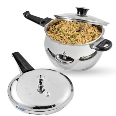 Imagem de Vinod Panela de pressão Splendid Plus Handi de aço inoxidável (2,64 litros)