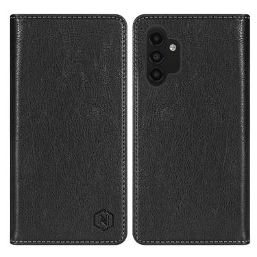 Imagem de Neiye Capa carteira para Samsung Galaxy A13 5G com [bloqueio RFID] com compartimento para cartão, capa protetora de couro com dobra magnética forte para Samsung Galaxy A13 5G (16,5 cm - preta)