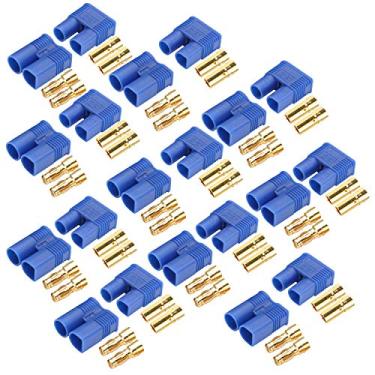 Imagem de AYECEHI 10 pares EC3 plugues de conector de bateria EC3 macho fêmea 3,5 mm conectores banana plug conector bala ouro para dispositivo de bateria RC ESC LIPO motor elétrico